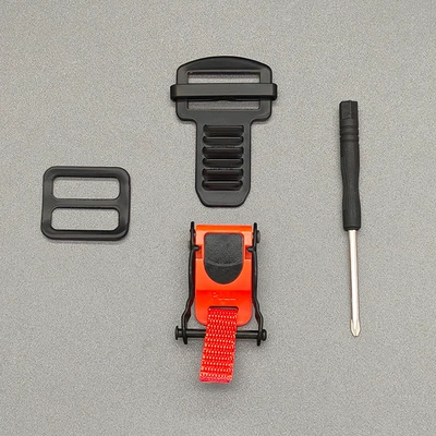Helmet Double D Buckle to Quick Buckle Safety Buckle Suitable for Agv Shoei Hjc Arai Mt Kyt Helmet Accessories (Dəbilqə (Kaska) aksesuarları) - double-d-buckle-turn-6-section-fast-buckle-carbon-steel