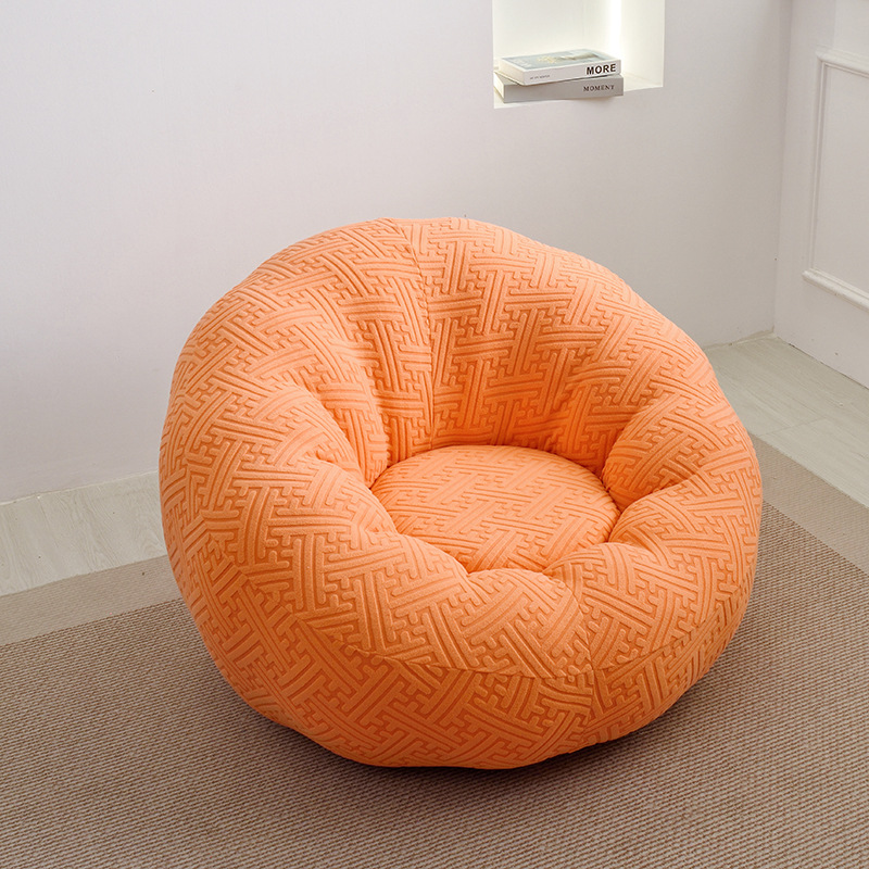 Popular Brushed Jacquard Pumpkin Chair Lazy Sofa Cover All-Inclusive Sofa Cover Universal for All Seasons Machine Washable Sofa Cover Round