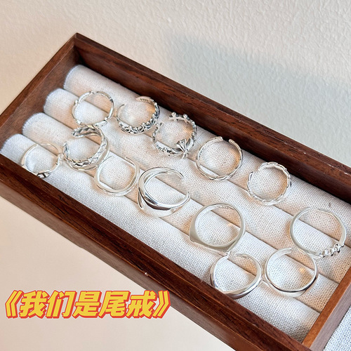 Ring Set of S925 Pure Silver Material, Hypoallergenic, Best Selling Model for Layered Wearing, New Arrival