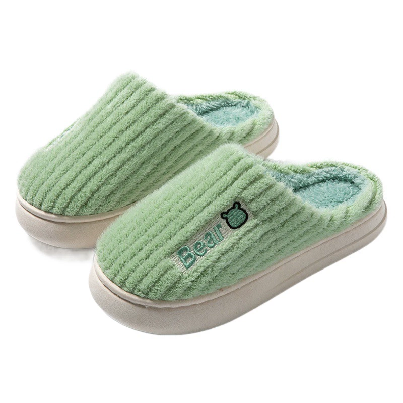 Теплые хлопчатобумажные тапочки домашние зимние толстые хлопчатобумажные туфли оптовые противоскользящие пары зимние противоскользящие мужские и женские тапочки для дома