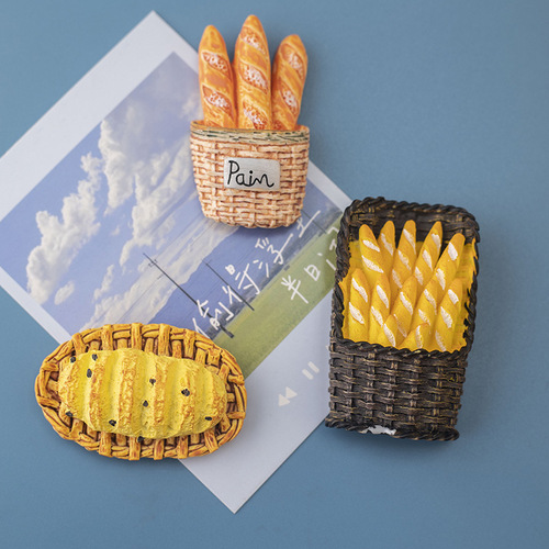 ins wind food playing egg refrigerator magnet simulated food magnet personalized 3d three-dimensional creative magnet decorative magnetic sticker