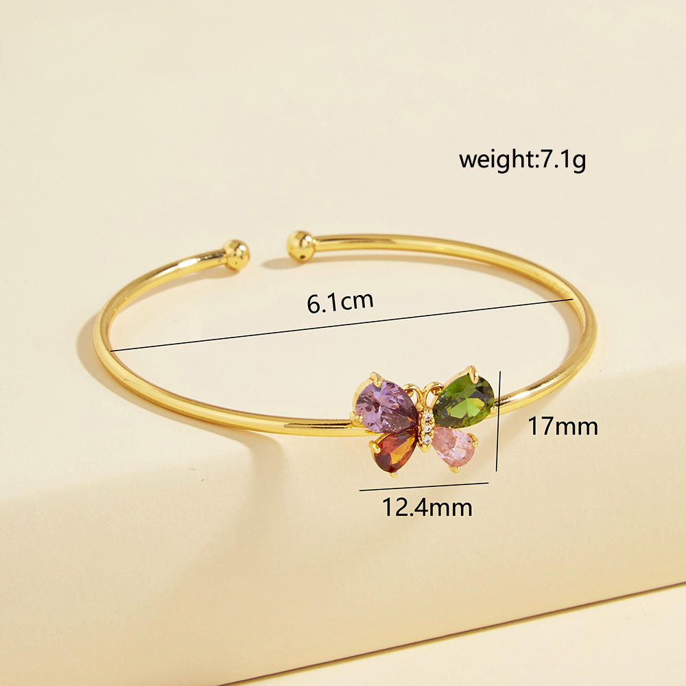 1 Piece Quantity Copper Butterfly Bangle