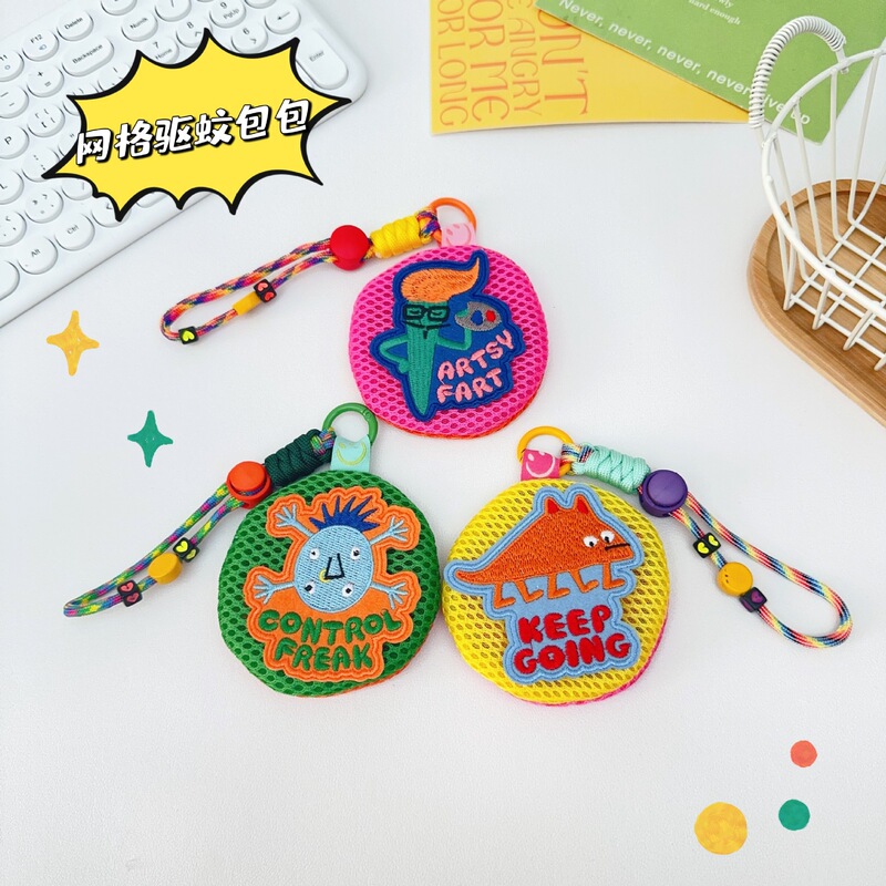 夏のメッシュ防蚊バッグ赤ちゃん防蚊バッグ収納小包飾り小銭入れかわいい携帯ストラップキーホルダー|undefined