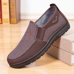 Men's Thick-Soled Loafers with Soft Soles, Spring Traditional Beijing Style, Wholesale Ankle Shoes for Middle-Aged and Older Men, Casual Unisex Shoes