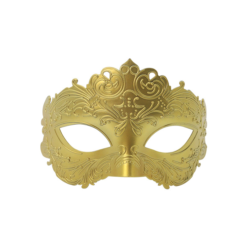 Amazon ventas calientes retro pintura aerosol ópera espectáculo medio rostro máscara de alto nivel props de baile máscara de plástico