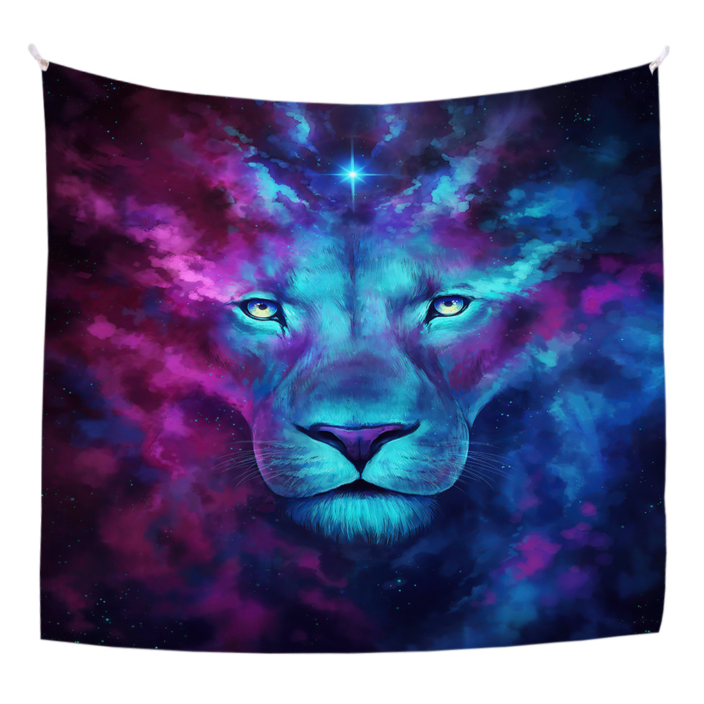 跨境家居床头房间装饰挂毯 动物系列挂布印花壁挂布 背景墙布热销