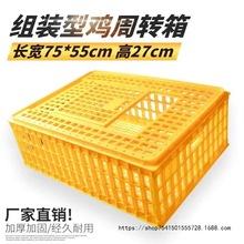 鸡笼周转箱加粗鸡鸭鹅养殖长方形金元宝框加厚防摔家用运输笼直销