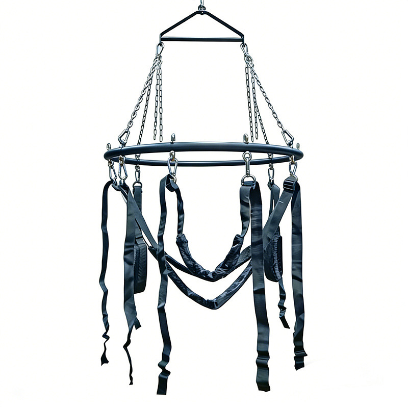 Metal Bondage Swing with Leather Seat for Couples — detail image 26