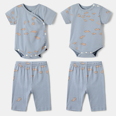 2024 Nordic Style Baby Bodysuit Summer Onesie Casual Home Wear Newborn Crawling Suit Baby Postpartum Wear