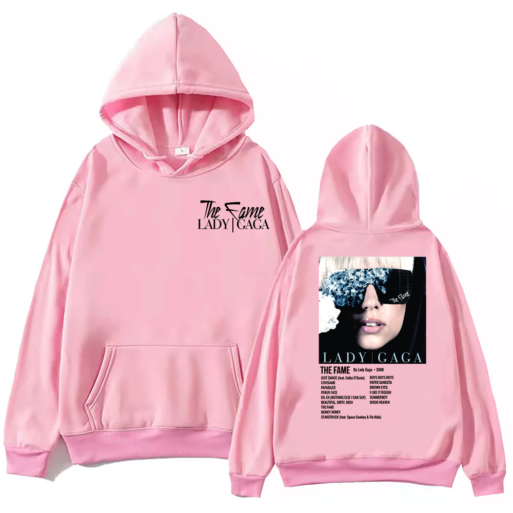 The Fame Lady Gaga Hoodie Harajuku Hip Hop Pullover Tops Swe