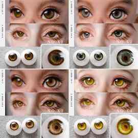 b眼珠ob11眼睛叔眼四分六分三分石膏眼12mm14mm16mm 托尼焦巴无