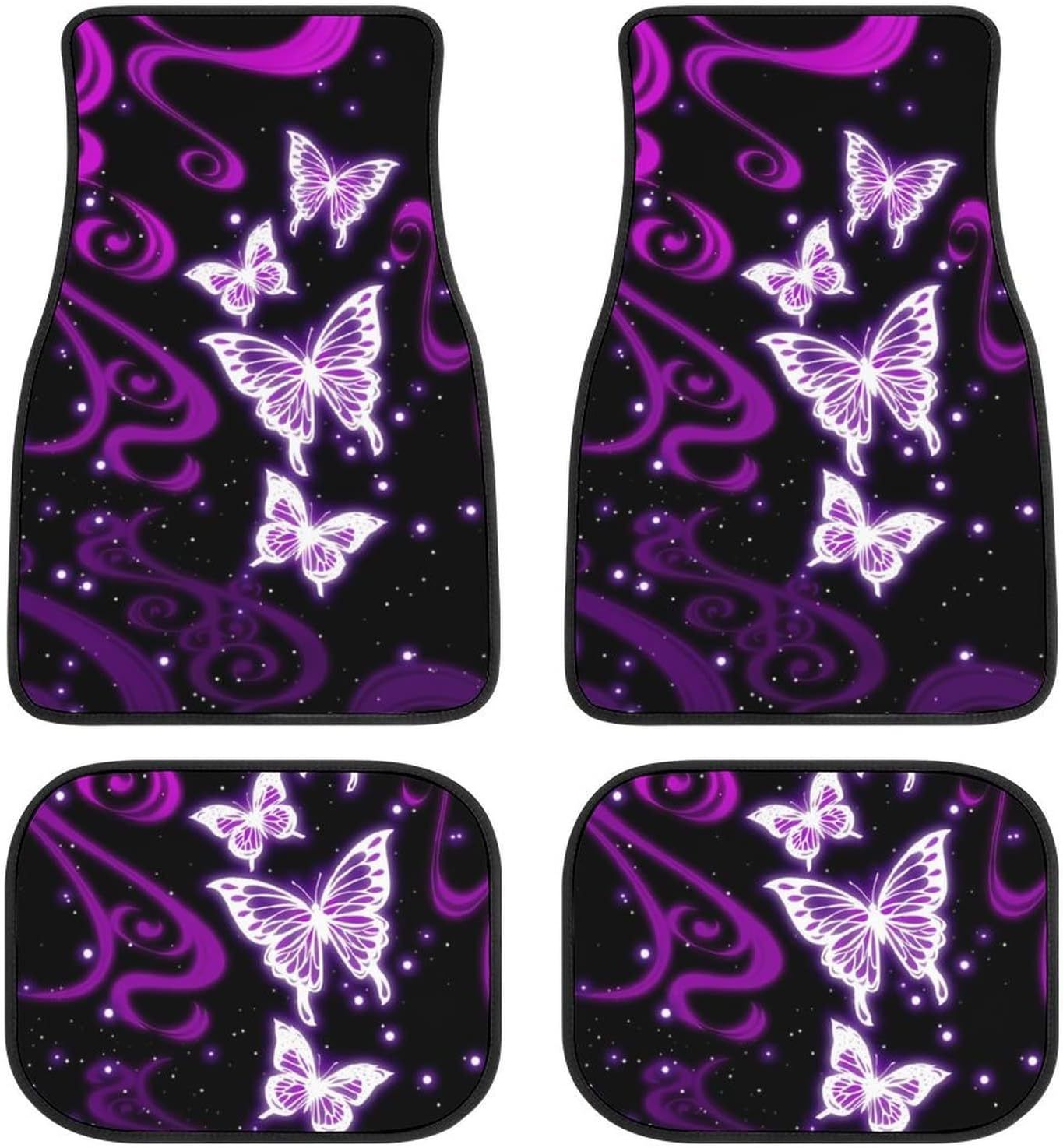 Cross-border JIT Amazon American-style crystal velvet car decorative floor mats 4-piece set, easy to maintain, non-slip, universal floor mats