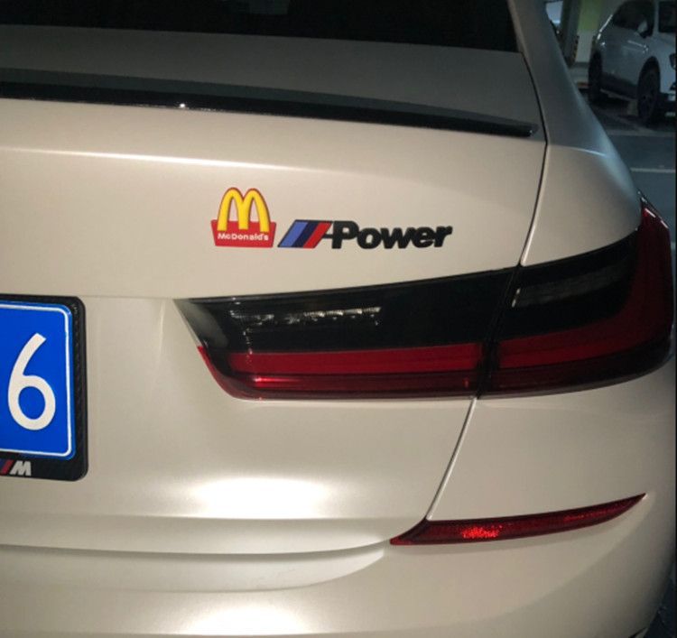 Suitable for BMW Mpower tail emblems, new 3 Series, 5 Series, 7 Series, X1, X3, X4, X5, and X6 models; used for modifying and adding M emblems to cars