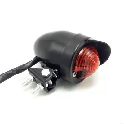 Motorcycle Accessories Retro Modified Tail Tail light - black-double-small-screw-feet