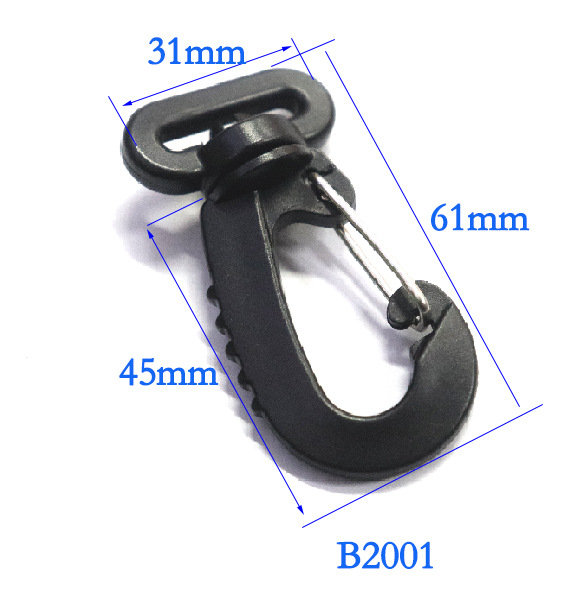 El fabricante tiene en stock accesorios para equipaje, clips de plástico para perros, ganchos giratorios, ganchos para correas de hombro, ganchos para mochilas. image 8