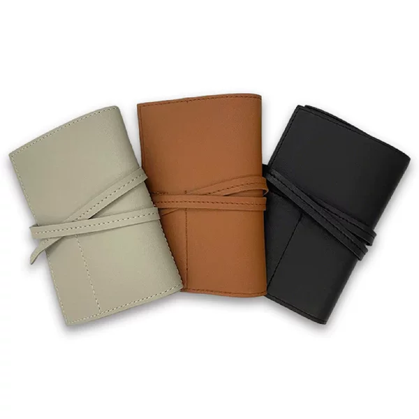 Ready-Made Leather Data Cable Storage Bag, Travel Charger, Electronic Accessories Roll Bag, Headphone Cable Organizer Bag