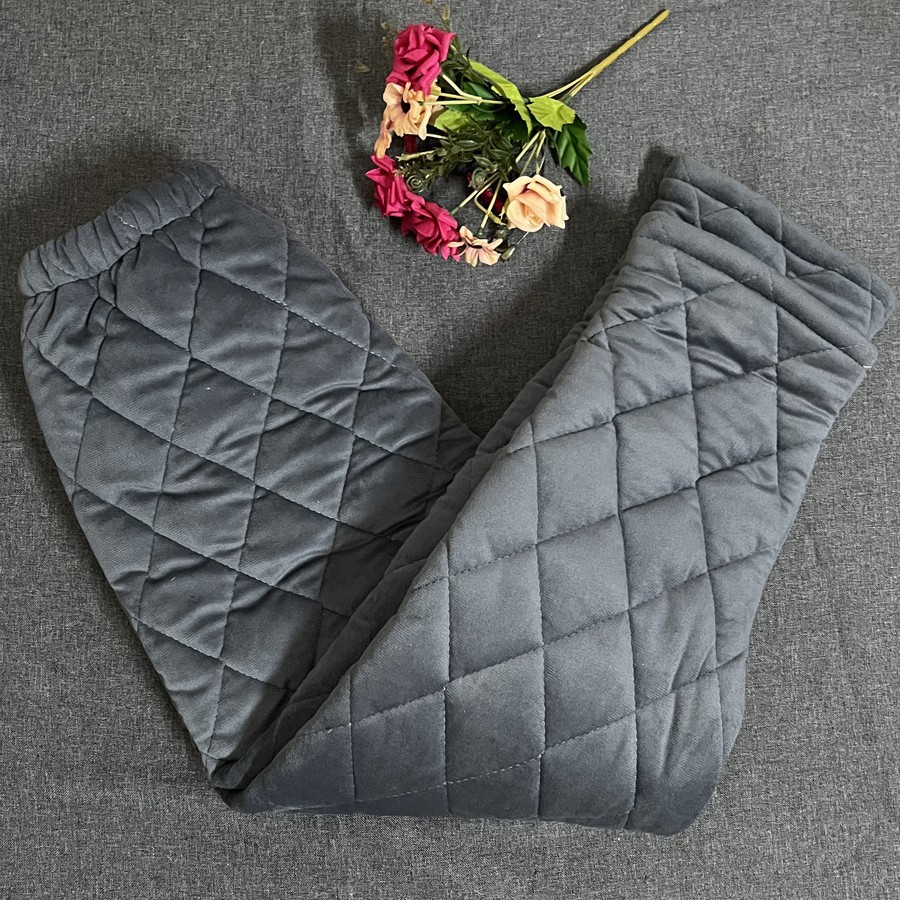 가을 겨울 3겹 두꺼운 산호털 퀼팅 남녀용 파자마 플러스 코튼 플란넬 홈 팬츠 캐주얼 대형 코튼 팬츠