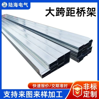 定制铝型材铝合金电缆桥架100*100热镀锌梯式槽式喷塑金属铁线槽