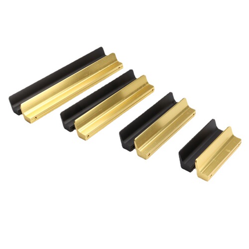 Wholesale Home 7-Character Aluminum Alloy Pull Handle Wardrobe Cabinet Furniture Hardware Knob Black Oxidized