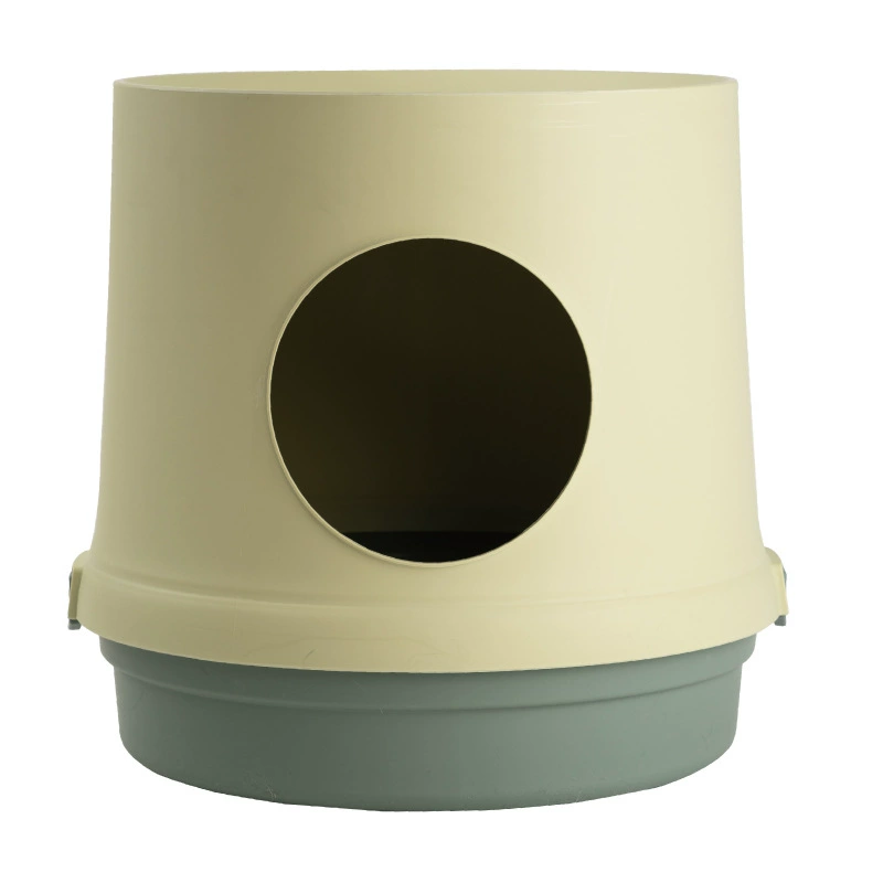 Раковина для кошачьего туалета Полузакрытый Забавный Туалет для кошек с защитой от запаха Принадлежности для кошек Чистая дыра в виде красного дерева Раковина для кошачьего туалета с защитой от брызг