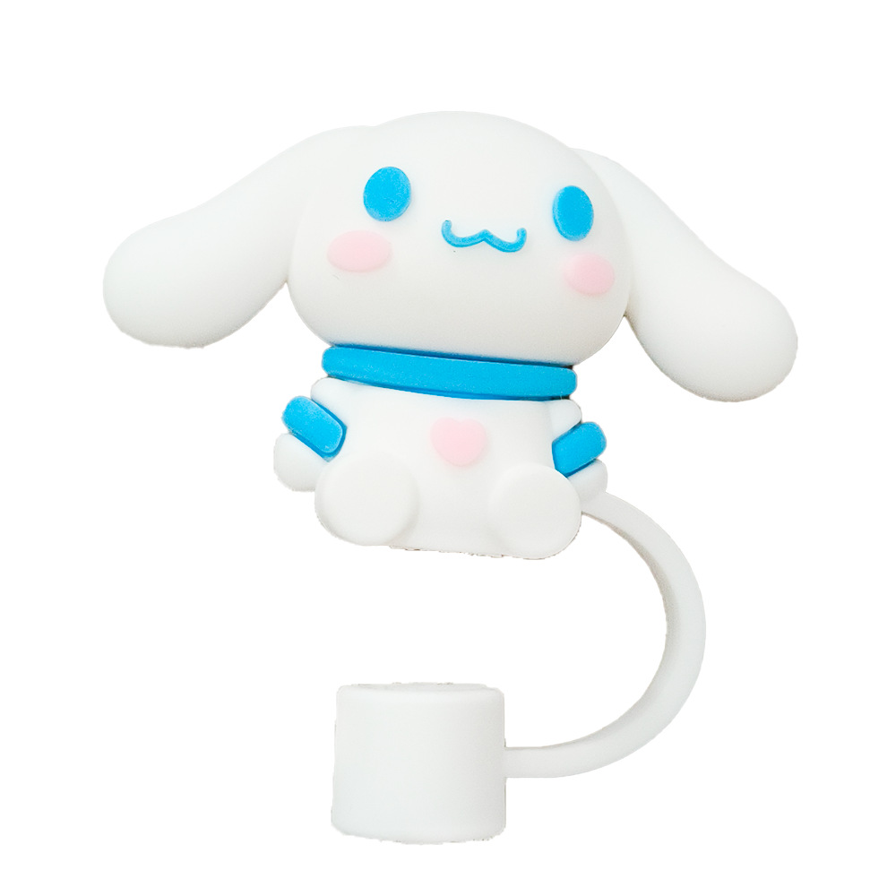 Tapa protectora de pajita Sanrio 10mm cubierta de silicona polvo para botella Stanley