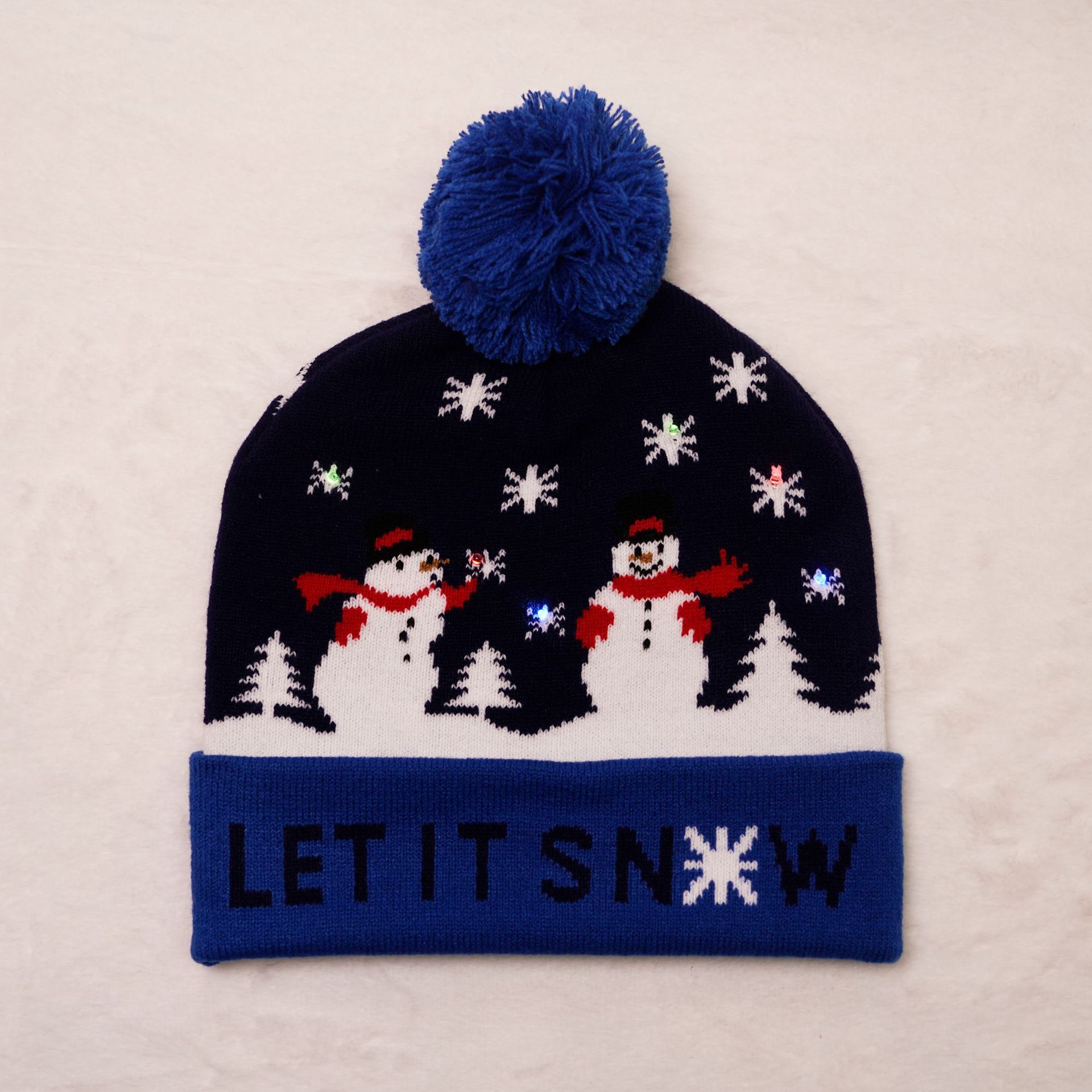 Unisex IG Style Santa Claus Snowman Elk Eaveless Wool Cap display picture 14