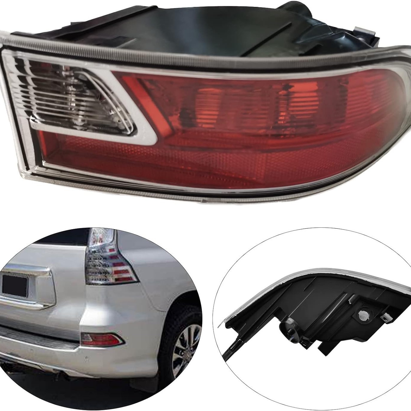 Para Toyota Lexus GX400 / 460 luz trasera de la cubierta de la lámpara de freno