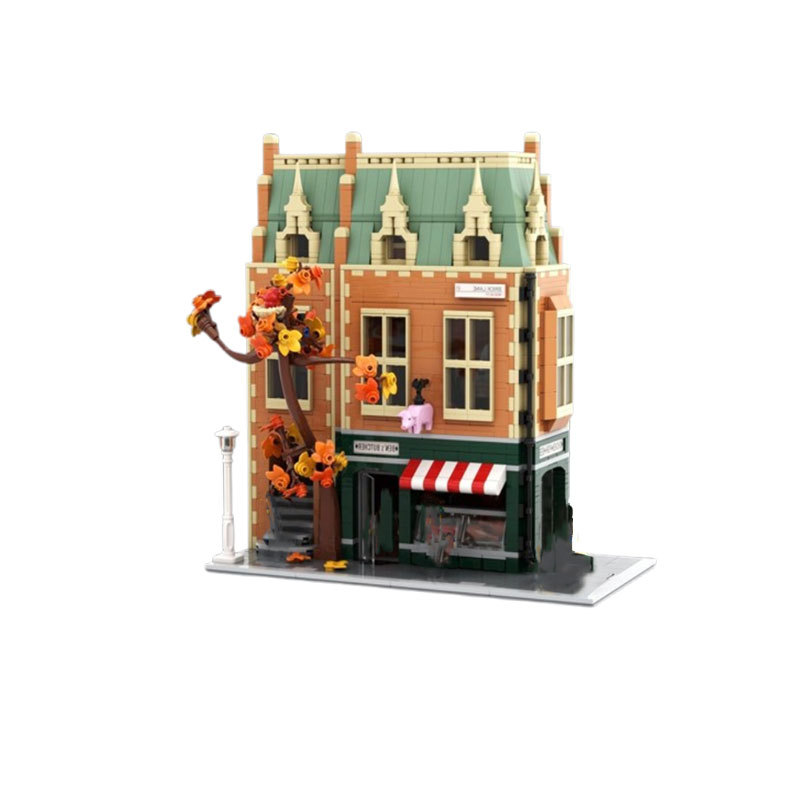Restaurant Building Block Model Small Particle Construction Toy_voghion.com