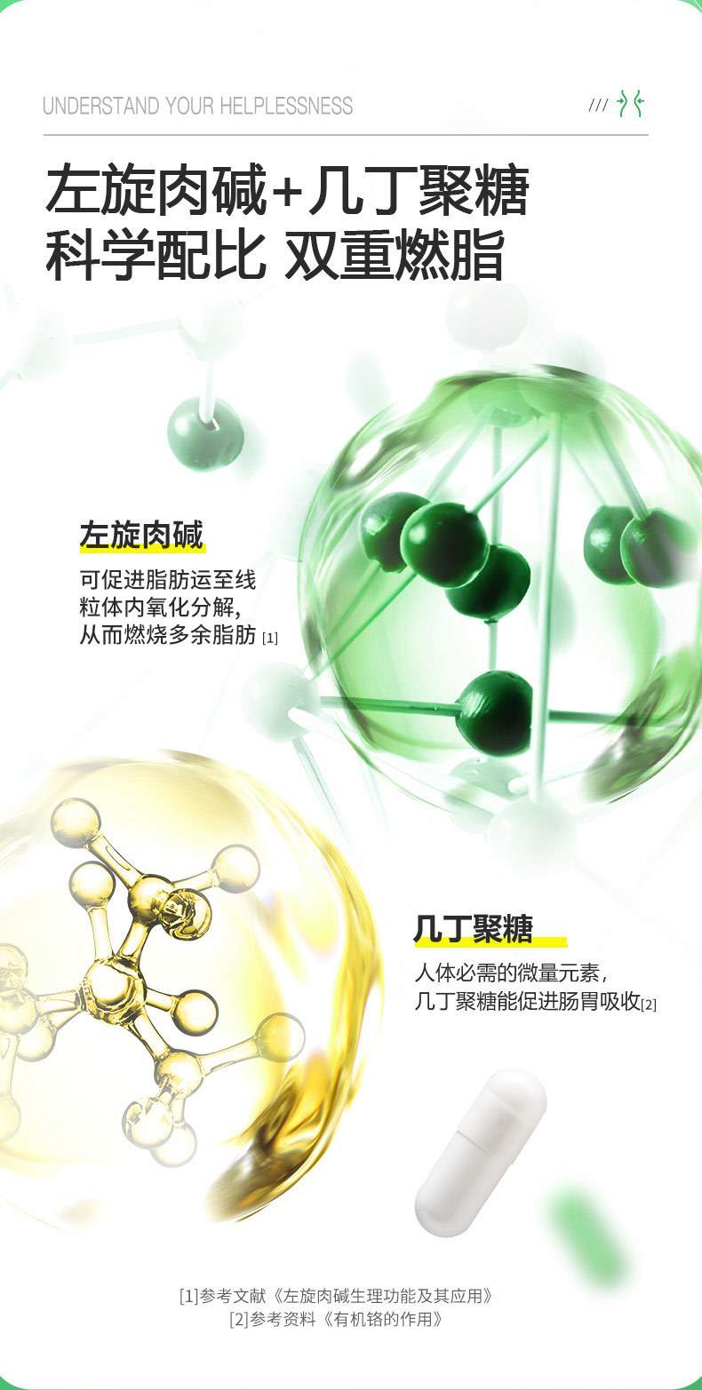 L-Carnitine Capsules with Chitosan for Adult Daily Wellness 10 Capsule Box quality and texture