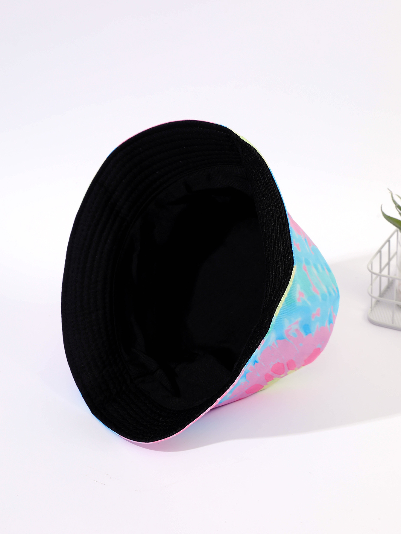 Patrón impreso sombrero de pescador teñido con cordones sombrero de lavabo de doble cara para hombres y mujeres verano protección solar al aire libre sombrero para el sol
