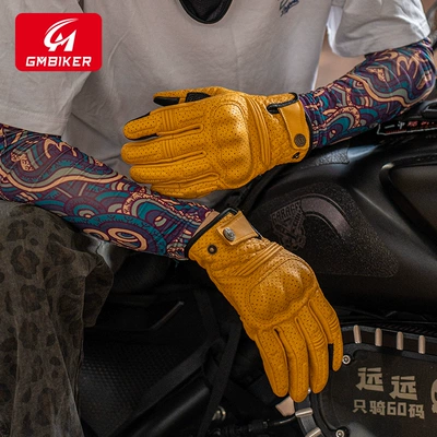 Motorcycle Gloves, Windproof, Warm, Genuine — Motorcycle Safety Supplies