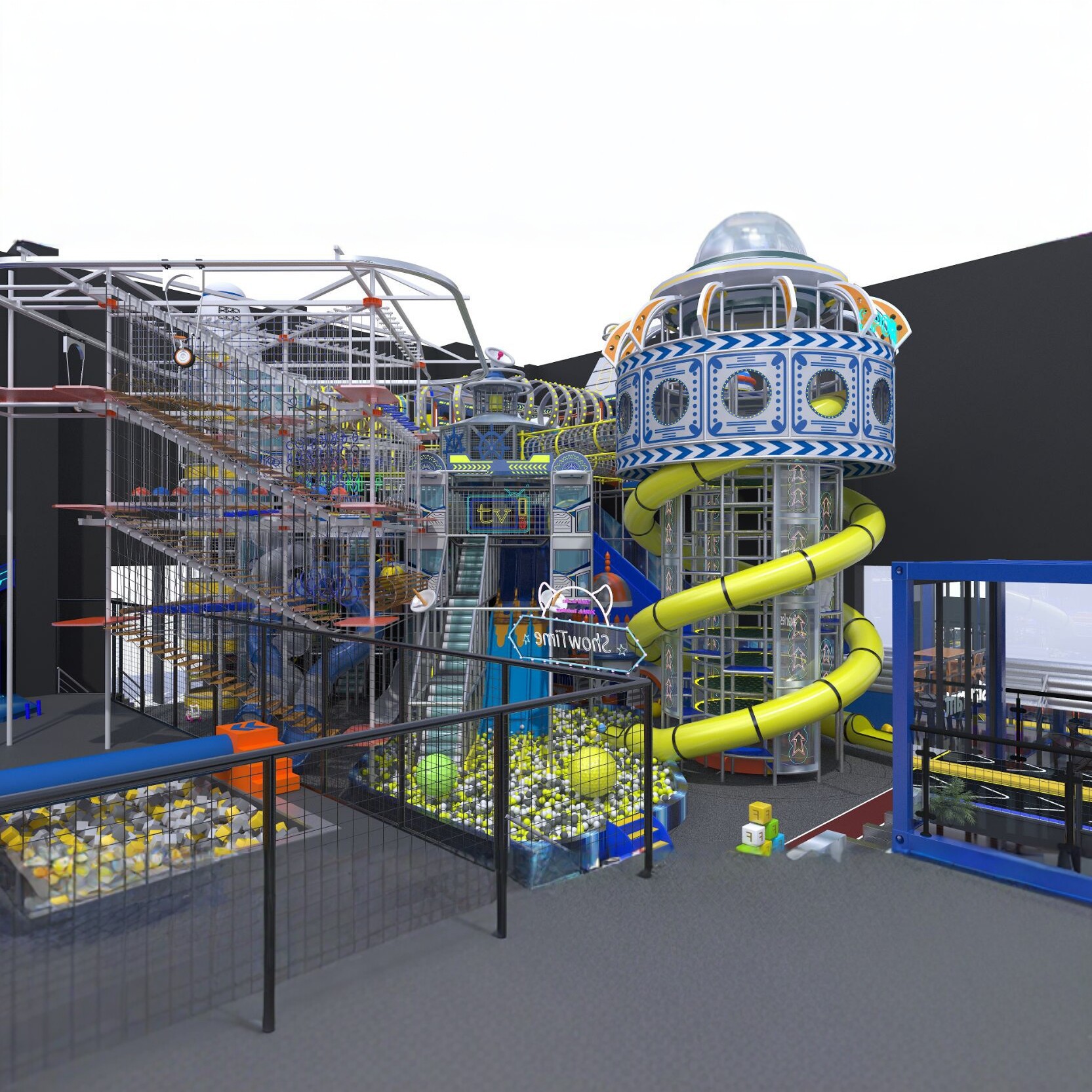 淘气堡大型室内儿童乐园幼儿园游乐场设备百万球池器材设施厂家