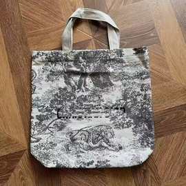 迪家赠品动物园帆布包手提单肩奥会员节双面刺绣限定帆布环保