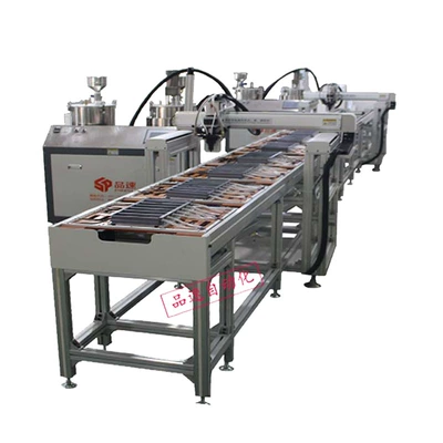 Notebook power module charger online glue dispenser glue injection machine electric assembly line automatic glue filling machine (Yapışqan paylayıcı adapterlər) - full-price-of-deposit-ps-dj-series-glue-filling-assembly-line