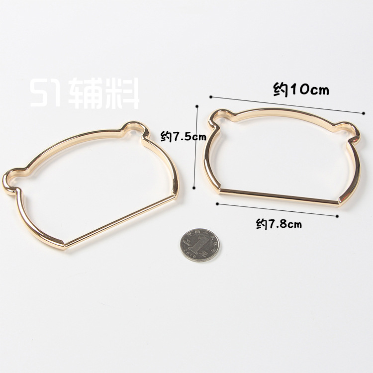 Asa Metálica en Forma de D para Bolsos de Metal para Accesorios de Equipaje
