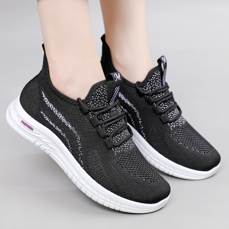 Zapatos de otoño para mujeres 2025 nuevo comercio exterior zapatos deportivos ligeros para mujeres de mediana edad y mayores zapatos de carreras casuales suaves para mujeres