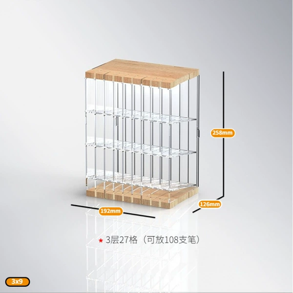 ☆First order discount☆Mark pen holder [slanted into three layers to hold 108 pens]❉❀❉
