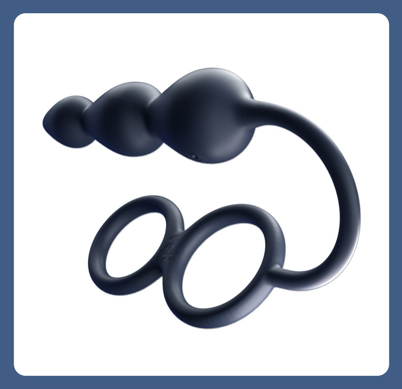 Remote-Control Vibrating Anal Plug with Prostate Beads and Dual Locking Rings — detail image 18