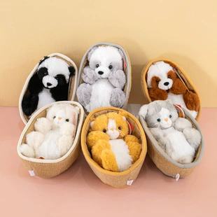 Мягкая игрушка «Кот в корзине» милая