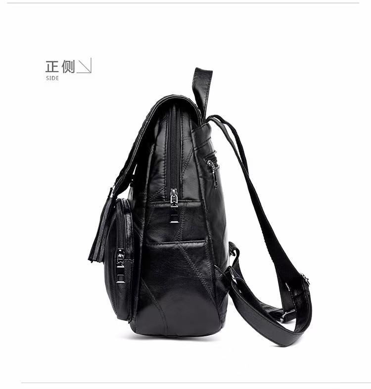 Grenzüberschreitend neu 2026 Freizeit-Rucksack für Damen PU mit Fransen vielseitig kombinierbar Damenbeutel Studentenrucksack Reiserucksack Schulrucksack