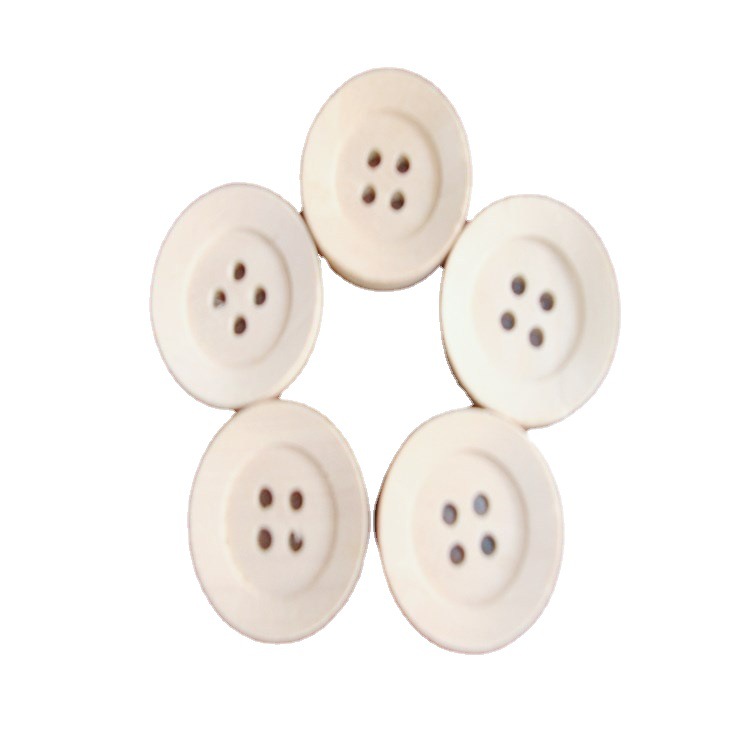 雕刻激光镂空木制纽扣彩色两眼四眼木质钮扣实木diy扣子厂家直销