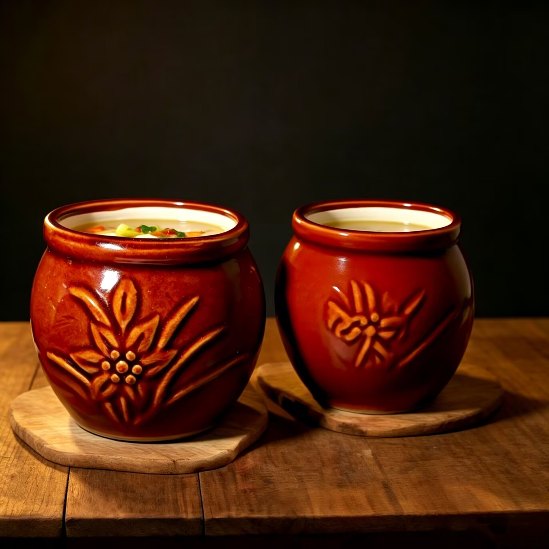 Mortero de Cerámica para Ajo Estilo Retro para Cocina y Restaurante