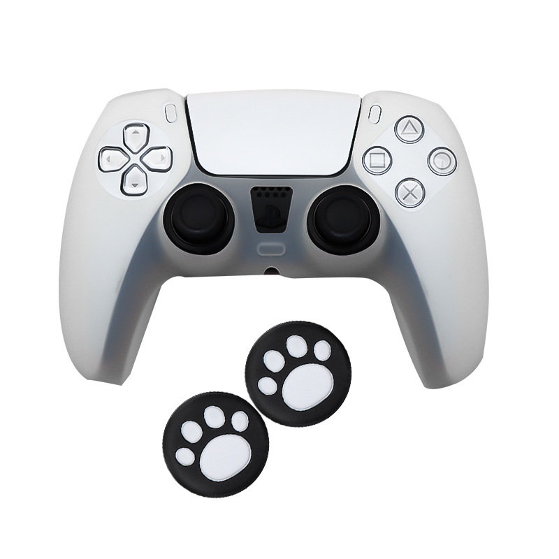 Funda Protectora de Silicona para Control PS5, Antideslizante, con Tapas de Joystick