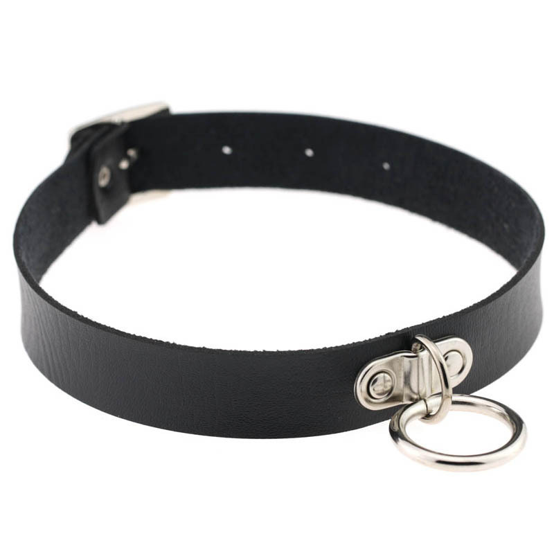 Cereza cubo azúcar oscuro collar gótico SM cuerda de tracción coquetear estricto collar de collar