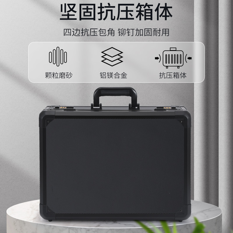 공장 직접 알루미늄 합금 상자 저장 상자 악기 디스플레이 상자 장비 다기능 휴대용 하드웨어 도구 상자 두껍게