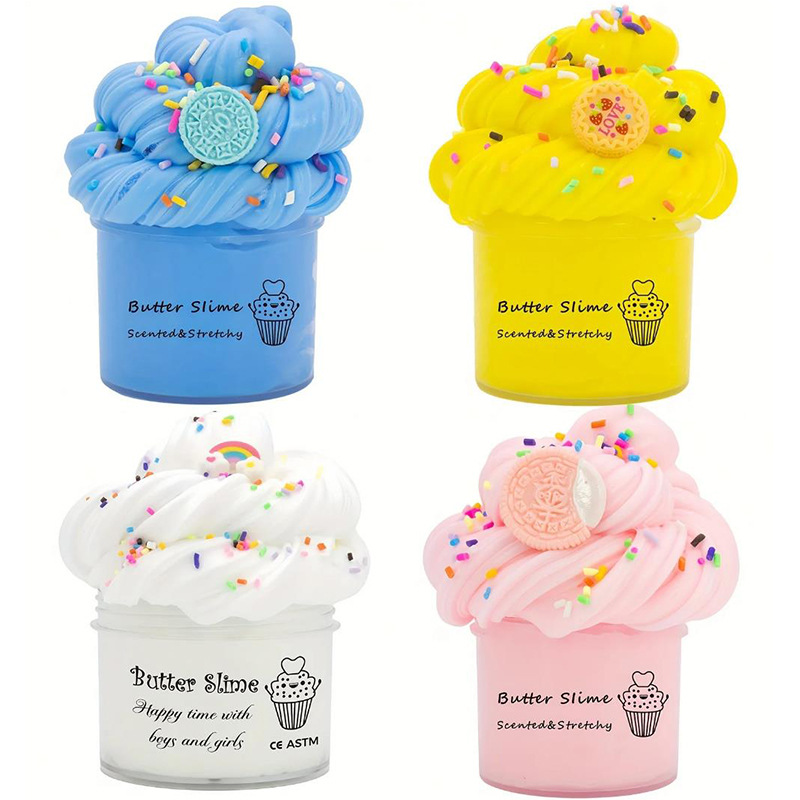 Butter peach butter slime cloud mud fluffy puff glue ramen cotton…