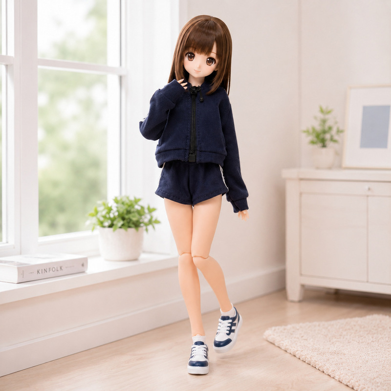 Don'T Touch My Bangs Azonem Light Nightmare Twins O.B.24 Six-Point Sportswear Casual Campus Streetwear Wearable