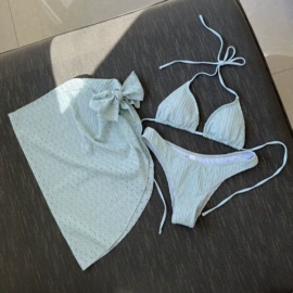 比基尼;三件套泳装;连体泳衣