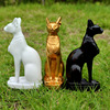 Cross -border hot sale of ancient Egyptian Cat God Best French Golden Black Resin Craft Sand Sand Factory Direct Sales