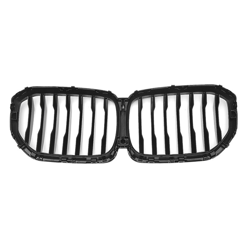 Suitable for 19-22 Models of G05 Bmw X5 Single-Line Glossy Black Front Grille, Made of Abs Material, Replacement Installation